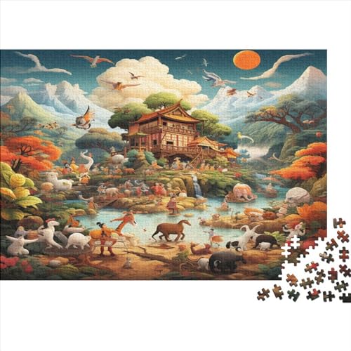 Animal World 1000 Stück Puzzles Puzzle Für Erwachsene Qualität Verlässlich A Lot of Animals Und Kinder in Bewährter Lernspiel Kinder Ab 14 Jahren 1000pcs (75x50cm) von LHOUIYERTE