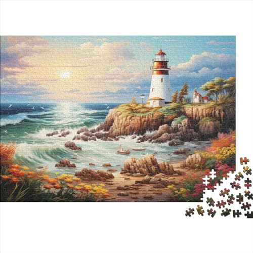 Coastal Lighthouses 500 Stück Puzzles Puzzlespiel Qualität Verlässlich Lighthouses and Shores Für Die Ganze Familie Lernspiel Kinder Ab 14 Jahren 500pcs (52x38cm) von LHOUIYERTE