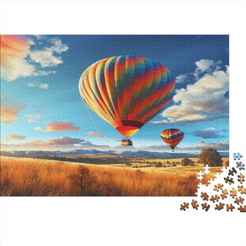 Hot Air Balloon 1000 Stück Puzzles Puzzlespiel Qualität Verlässlich Flying Balloons Für Die Ganze Familie Geschicklichkeitsspiel Kinder Ab 14 Jahren 1000pcs (75x50cm) von LHOUIYERTE