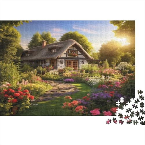 Rustic Cottage 500 Stück Puzzles Für Erwachsene Qualität Verlässlich Country House Kinder Teenager Lernspiel Kinder Ab 14 Jahren 500pcs (52x38cm) von LHOUIYERTE