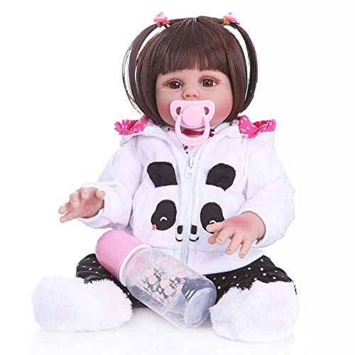 18-Zoll-Reborn-Babypuppen, süßes Mädchen, Pflegepuppen, Neugeborene Puppe, weiche Simulation, Silikon, lebensechte Puppen, Kinder, Spielzeug, Mädchen, Augen offen, Weihnachten, Geburtstagsgeschenk fü 18-Zoll-Reborn-Babypuppen, süßes Mädchen, Pflegepuppen, Neugeborene Puppe, weiche Simulation, Silikon, lebensechte Puppen, Kinder, Spielzeug, Mädchen, Augen offen, Weihnachten, Geburtstagsgeschenk fü von LHSUNTA