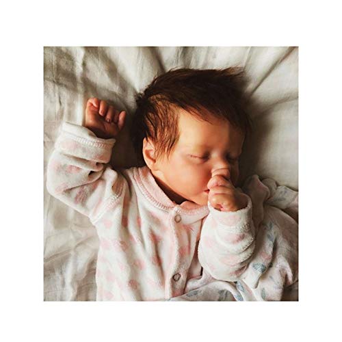 18-Zoll-lebensechte Reborn-Puppe, handgefertigt, Silikon, Vinyl, weich, realistisch, neugeborenes Baby, Kleinkind, Spielzeug für Geburtstagsgeschenk 18-Zoll-lebensechte Reborn-Puppe, handgefertigt, Silikon, Vinyl, weich, realistisch, neugeborenes Baby, Kleinkind, Spielzeug für Geburtstagsgeschenk von LHSUNTA