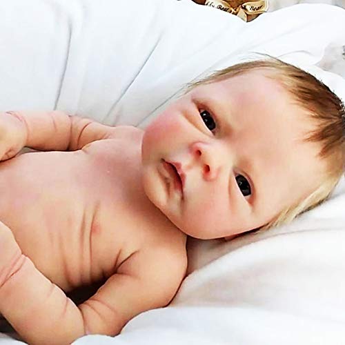 2 Geschlecht Reborn Babypuppen Junge/Mädchen 19 Zoll/ 46 cm Real Life Weiches Silikon Handgefertigte Neugeborene Babys Kleinkindspielzeug Geschenke für Kinder, MÄDCHEN 2 Geschlecht Reborn Babypuppen Junge/Mädchen 19 Zoll/ 46 cm Real Life Weiches Silikon Handgefertigte Neugeborene Babys Kleinkindspielzeug Geschenke für Kinder, MÄDCHEN von LHSUNTA