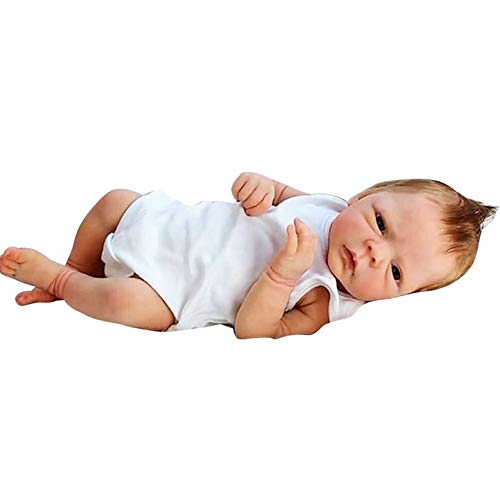2 Geschlechter Reborn Baby Doll 18 Zoll 46Cm Schwarz Offenes Auge Puppe Silikon Vinyl Weiches Realistisches Baby Spielzeug Geschenk,MÄDCHEN 2 Geschlechter Reborn Baby Doll 18 Zoll 46Cm Schwarz Offenes Auge Puppe Silikon Vinyl Weiches Realistisches Baby Spielzeug Geschenk,MÄDCHEN von LHSUNTA