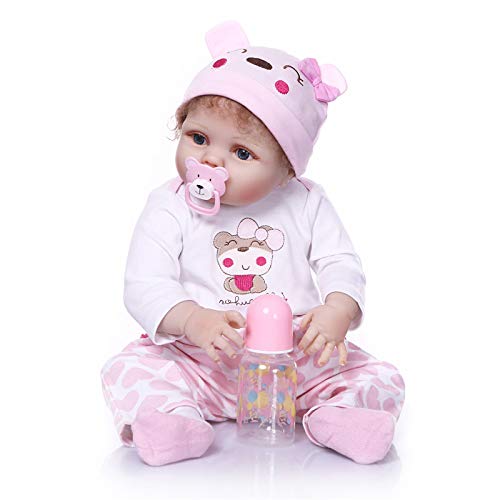 22 Zoll / 56 cm Simulation Wiedergeburt Babypuppe Jungen Mädchen Spielzeug Gliedmaßen Silikontuch wiedergeborene Puppe, Pflegepuppen für Kinderspielzeug 22 Zoll / 56 cm Simulation Wiedergeburt Babypuppe Jungen Mädchen Spielzeug Gliedmaßen Silikontuch wiedergeborene Puppe, Pflegepuppen für Kinderspielzeug von LHSUNTA