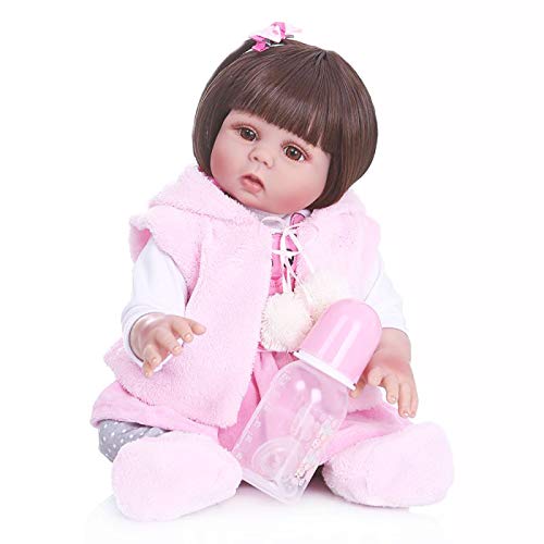 48 cm 18,8 Zoll realistische wiedergeborene Puppen aus weichem Silikon, Neugeborene Babys, lebensechte Puppen, handgefertigtes Spielzeug, Weihnachtsgeburtstagsgeschenk für Kinder 48 cm 18,8 Zoll realistische wiedergeborene Puppen aus weichem Silikon, Neugeborene Babys, lebensechte Puppen, handgefertigtes Spielzeug, Weihnachtsgeburtstagsgeschenk für Kinder von LHSUNTA