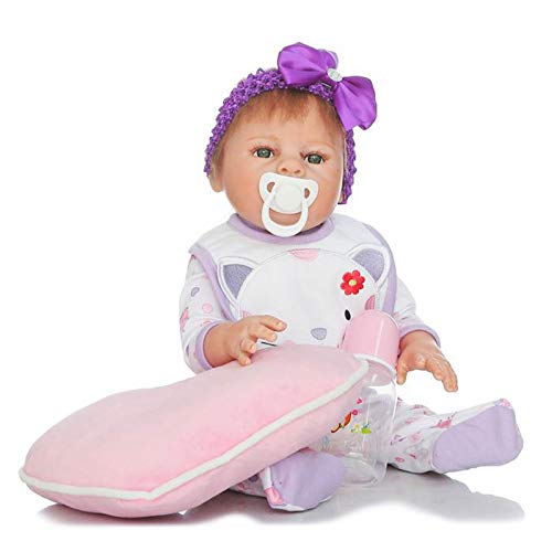 Realistische wiedergeborene Puppen Mädchen 20 Zoll wiedergeborene Baby-Kleinkind-Puppe für Kinder echtes Leben weiches Silikon Neugeborene handgemachte Geschenke Spielzeug für Jungen Mädchen Realistische wiedergeborene Puppen Mädchen 20 Zoll wiedergeborene Baby-Kleinkind-Puppe für Kinder echtes Leben weiches Silikon Neugeborene handgemachte Geschenke Spielzeug für Jungen Mädchen von LHSUNTA