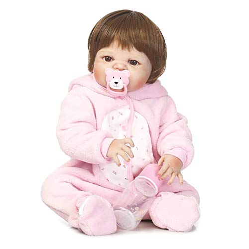 Reborn Baby Girl Dolls 22"Real Soft Silicone Realistic Reborn Dolls Kleinkind lebensechte Baby Boy Toys für Kinder Jungen Mädchen Reborn Baby Girl Dolls 22"Real Soft Silicone Realistic Reborn Dolls Kleinkind lebensechte Baby Boy Toys für Kinder Jungen Mädchen von LHSUNTA