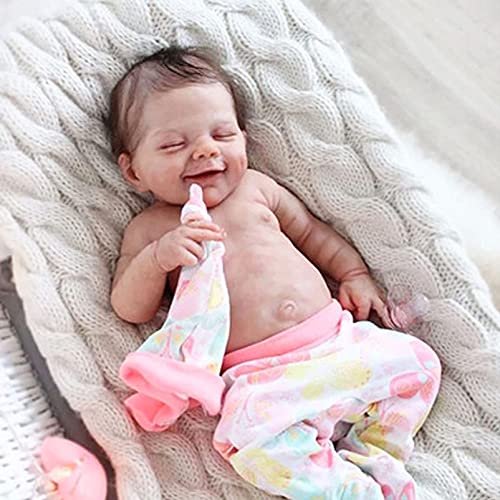 Reborn Schlafpuppen Junge/Mädchen 19 Zoll Reborn Baby Dolls Realistisches Neugeborenes Baby Spielzeug Weiches Silikon Ganzkörper Reborn Baby Dolls für Kinder über 3 Jahre alt Reborn Schlafpuppen Junge/Mädchen 19 Zoll Reborn Baby Dolls Realistisches Neugeborenes Baby Spielzeug Weiches Silikon Ganzkörper Reborn Baby Dolls für Kinder über 3 Jahre alt von LHSUNTA