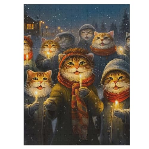 500 Teile Puzzle Für Erwachsene, Katze -Puzzles, Kinder HolzPuzzle, Kreatives Puzzle, Geschenk Für Freunde Und Familie 55×41cm 500 Teile Puzzle Für Erwachsene, Katze -Puzzles, Kinder HolzPuzzle, Kreatives Puzzle, Geschenk Für Freunde Und Familie 55×41cm von LHXLHXX