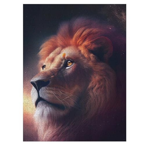 500 Teile Puzzle Für Jungen Und Mädchen, Standard-Puzzles Löwe, Familienspiele, 55×41cm von LHXLHXX