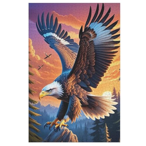 Adler Holzpuzzle Für Erwachsene Teenager Stress Abbauen Familien-Puzzlespiel Poster 1000-teiliges Puzzle Kinder Lernspiel 78×53cm Adler Holzpuzzle Für Erwachsene Teenager Stress Abbauen Familien-Puzzlespiel Poster 1000-teiliges Puzzle Kinder Lernspiel 78×53cm von LHXLHXX