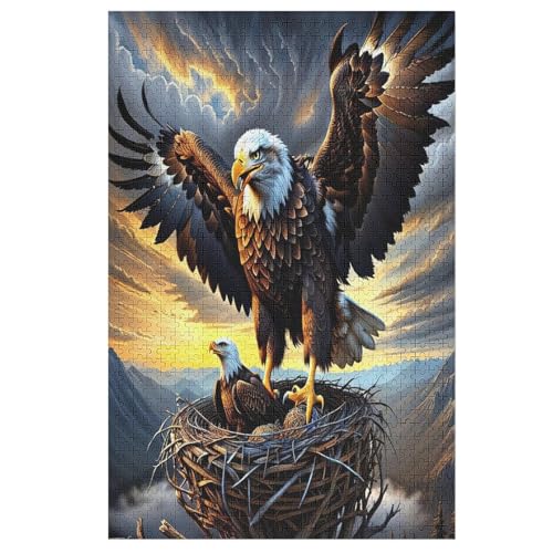 Adler -Puzzle, 1000 Teile,Holzpuzzle Für Erwachsene Kinder, Lustiges Spielzeug, Denkspiel, Bildungsspiel, 78×53cm Adler -Puzzle, 1000 Teile,Holzpuzzle Für Erwachsene Kinder, Lustiges Spielzeug, Denkspiel, Bildungsspiel, 78×53cm von LHXLHXX
