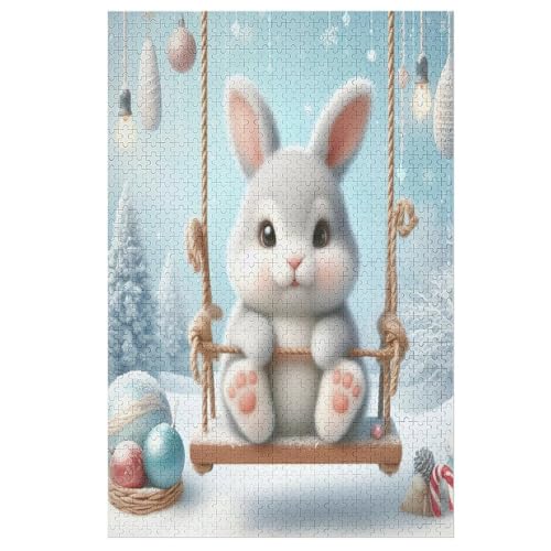 Animal Süßes Kaninchen Puzzles 1000 Teile Erwachsener Kniffel Spaß Für Die Ganze Familie, Holzpuzzle Kinder Erwachsene, Impossible Puzzle Schwer 78×53cm Animal Süßes Kaninchen Puzzles 1000 Teile Erwachsener Kniffel Spaß Für Die Ganze Familie, Holzpuzzle Kinder Erwachsene, Impossible Puzzle Schwer 78×53cm von LHXLHXX