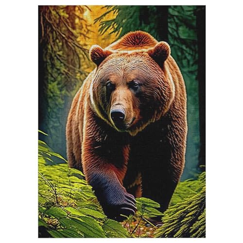 Bär Holzpuzzle 300 Teile,Puzzles Für Erwachsene, Impossible Puzzle, Kinder Legespiel 42×30cm Bär Holzpuzzle 300 Teile,Puzzles Für Erwachsene, Impossible Puzzle, Kinder Legespiel 42×30cm von LHXLHXX