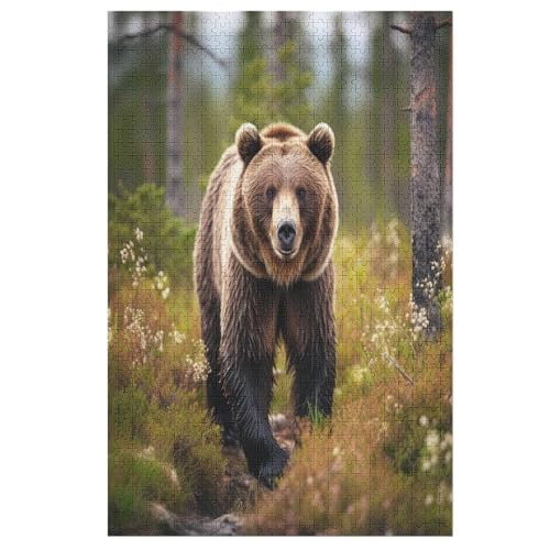 Bär -Puzzle, 1000 Teile,Holzpuzzle Für Erwachsene Kinder, Lustiges Spielzeug, Denkspiel, Bildungsspiel, 78×53cm Bär -Puzzle, 1000 Teile,Holzpuzzle Für Erwachsene Kinder, Lustiges Spielzeug, Denkspiel, Bildungsspiel, 78×53cm von LHXLHXX