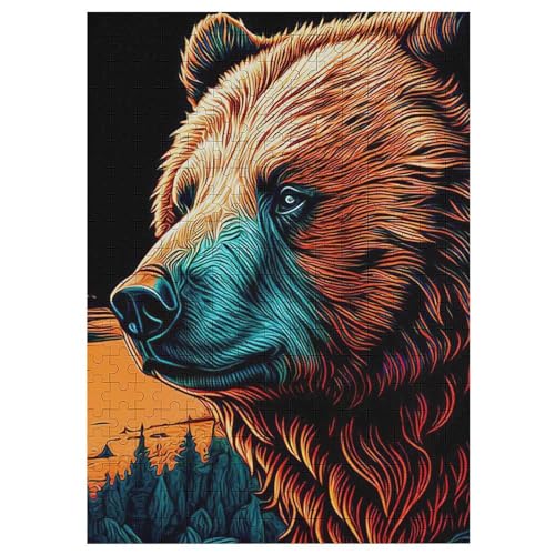 Bär -Puzzle, 300 Teile,Holzpuzzle Für Erwachsene Kinder, Lustiges Spielzeug, Denkspiel, Bildungsspiel, 42×30cm Bär -Puzzle, 300 Teile,Holzpuzzle Für Erwachsene Kinder, Lustiges Spielzeug, Denkspiel, Bildungsspiel, 42×30cm von LHXLHXX