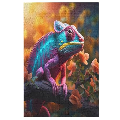 Chamäleon Puzzles 1000 Teile Erwachsener Kniffel Spaß Für Die Ganze Familie, Holzpuzzle Kinder Erwachsene, Impossible Puzzle Schwer 78×53cm Chamäleon Puzzles 1000 Teile Erwachsener Kniffel Spaß Für Die Ganze Familie, Holzpuzzle Kinder Erwachsene, Impossible Puzzle Schwer 78×53cm von LHXLHXX