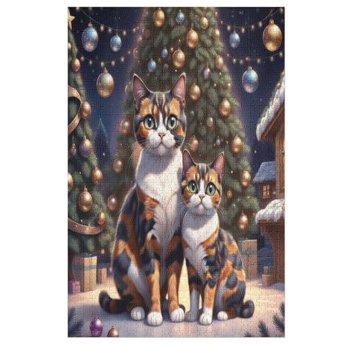 Cute Katze Puzzle 1000 Teile, Holzpuzzle Herausforderndes Geschicklichkeitsspiel Für Die Ganze Familie, Kinder Erwachsenenpuzzle Ab 12 Jahren 78×53cm Cute Katze Puzzle 1000 Teile, Holzpuzzle Herausforderndes Geschicklichkeitsspiel Für Die Ganze Familie, Kinder Erwachsenenpuzzle Ab 12 Jahren 78×53cm von LHXLHXX