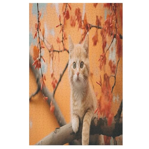 Cute Katze Puzzles 1000 Teile Erwachsener Kniffel Spaß Für Die Ganze Familie, Holzpuzzle Kinder Erwachsene, Impossible Puzzle Schwer 78×53cm Cute Katze Puzzles 1000 Teile Erwachsener Kniffel Spaß Für Die Ganze Familie, Holzpuzzle Kinder Erwachsene, Impossible Puzzle Schwer 78×53cm von LHXLHXX