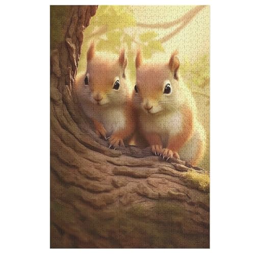 Eichhörnchen Puzzle Für Erwachsene,1000-teiliges Puzzles, Für Kinder,Holzpuzzle,Lernspielzeug, 78×53cm Eichhörnchen Puzzle Für Erwachsene,1000-teiliges Puzzles, Für Kinder,Holzpuzzle,Lernspielzeug, 78×53cm von LHXLHXX