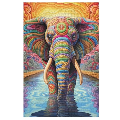 Elephant Puzzles 1000 Teile Erwachsener Kniffel Spaß Für Die Ganze Familie, Holzpuzzle Kinder Erwachsene, Impossible Puzzle Schwer 78×53cm Elephant Puzzles 1000 Teile Erwachsener Kniffel Spaß Für Die Ganze Familie, Holzpuzzle Kinder Erwachsene, Impossible Puzzle Schwer 78×53cm von LHXLHXX