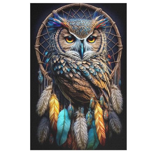 Eule 1000 Teile Puzzles Für Erwachsene, Impossible Puzzle, Geschicklichkeitsspiel Für Die Ganze Familie, Kinder Holzpuzzle 78×53cm Eule 1000 Teile Puzzles Für Erwachsene, Impossible Puzzle, Geschicklichkeitsspiel Für Die Ganze Familie, Kinder Holzpuzzle 78×53cm von LHXLHXX