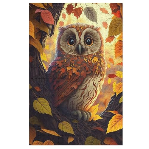Eule Puzzle Für Erwachsene 1000 Teile Premium Recyceltes Brett Zum Lernen, Lernspielzeug, Familienspiele Kinder Holzpuzzle 78×53cm Eule Puzzle Für Erwachsene 1000 Teile Premium Recyceltes Brett Zum Lernen, Lernspielzeug, Familienspiele Kinder Holzpuzzle 78×53cm von LHXLHXX