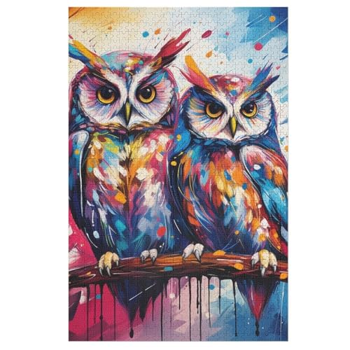 Eule Puzzles 1000 Teile Erwachsener Kniffel Spaß Für Die Ganze Familie, Holzpuzzle Kinder Erwachsene, Impossible Puzzle Schwer 78×53cm Eule Puzzles 1000 Teile Erwachsener Kniffel Spaß Für Die Ganze Familie, Holzpuzzle Kinder Erwachsene, Impossible Puzzle Schwer 78×53cm von LHXLHXX
