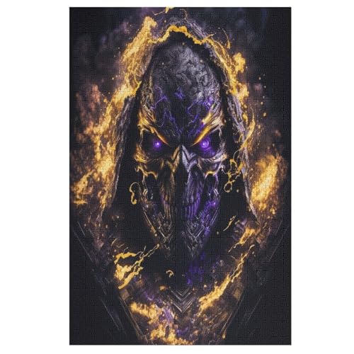 Feuerndes Skelett Puzzles 1000 Teile Erwachsener Kniffel Spaß Für Die Ganze Familie, Holzpuzzle Kinder Erwachsene, Impossible Puzzle Schwer 78×53cm Feuerndes Skelett Puzzles 1000 Teile Erwachsener Kniffel Spaß Für Die Ganze Familie, Holzpuzzle Kinder Erwachsene, Impossible Puzzle Schwer 78×53cm von LHXLHXX