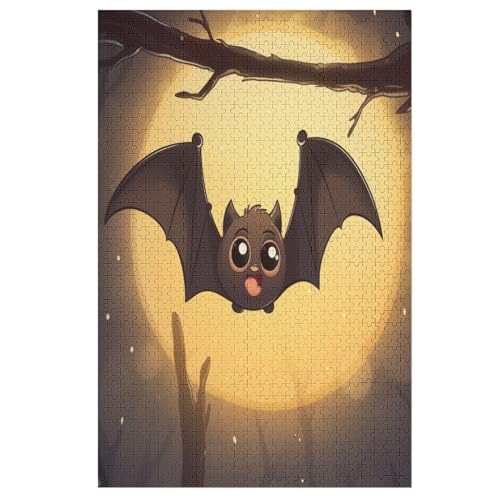 Fledermaus -Puzzle, 1000 Teile,Holzpuzzle Für Erwachsene Kinder, Lustiges Spielzeug, Denkspiel, Bildungsspiel, 78×53cm Fledermaus -Puzzle, 1000 Teile,Holzpuzzle Für Erwachsene Kinder, Lustiges Spielzeug, Denkspiel, Bildungsspiel, 78×53cm von LHXLHXX