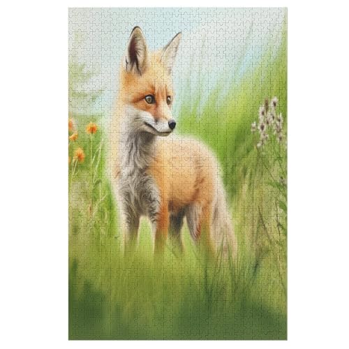 Fuchs Puzzle 1000 Teile, Holzpuzzle Herausforderndes Geschicklichkeitsspiel Für Die Ganze Familie, Kinder Erwachsenenpuzzle Ab 12 Jahren 78×53cm Fuchs Puzzle 1000 Teile, Holzpuzzle Herausforderndes Geschicklichkeitsspiel Für Die Ganze Familie, Kinder Erwachsenenpuzzle Ab 12 Jahren 78×53cm von LHXLHXX