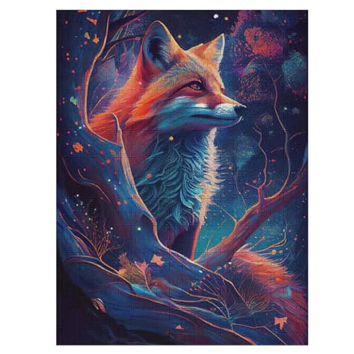 Fuchs Puzzle 500 Teile, Holzpuzzle Herausforderndes Geschicklichkeitsspiel Für Die Ganze Familie, Kinder Erwachsenenpuzzle Ab 12 Jahren 55×41cm Fuchs Puzzle 500 Teile, Holzpuzzle Herausforderndes Geschicklichkeitsspiel Für Die Ganze Familie, Kinder Erwachsenenpuzzle Ab 12 Jahren 55×41cm von LHXLHXX