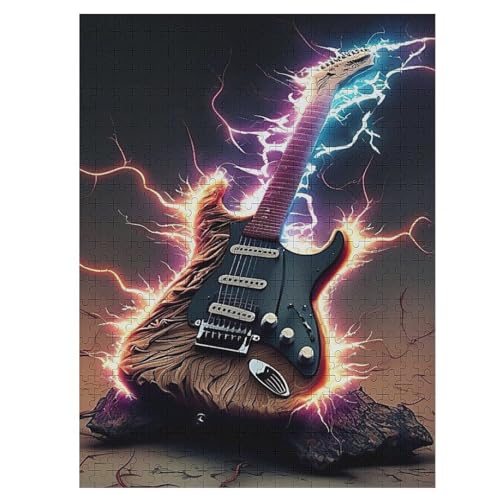 Gitarren Puzzle Für Erwachsene,500-teiliges Puzzles, Für Kinder,Holzpuzzle,Lernspielzeug, 55×41cm Gitarren Puzzle Für Erwachsene,500-teiliges Puzzles, Für Kinder,Holzpuzzle,Lernspielzeug, 55×41cm von LHXLHXX