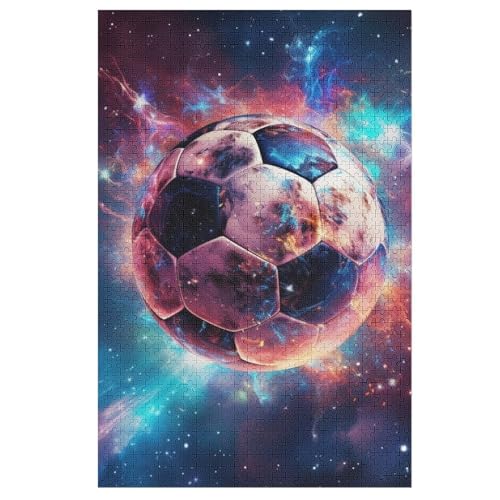 Holzpuzzle 1000 Teile, Fußball Puzzles Erwachsene Und Kinder, Am Besten Für Die Familienspielsammlung 78×53cm Holzpuzzle 1000 Teile, Fußball Puzzles Erwachsene Und Kinder, Am Besten Für Die Familienspielsammlung 78×53cm von LHXLHXX