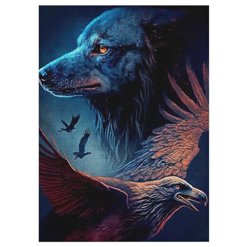 Holzpuzzle 300 Teile, Wolf Puzzles Erwachsene Und Kinder, Am Besten Für Die Familienspielsammlung 42×30cm Holzpuzzle 300 Teile, Wolf Puzzles Erwachsene Und Kinder, Am Besten Für Die Familienspielsammlung 42×30cm von LHXLHXX