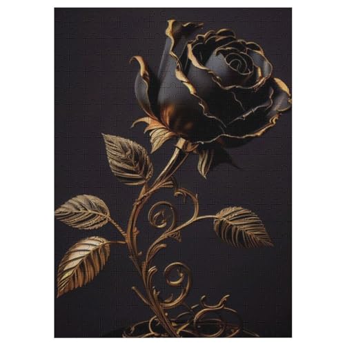 Holzpuzzle Black Rose Puzzle 300 Teile Erwachsene Klassische Pädagogisches Spielzeug Kinder Lernspiel Herausforderndes Puzzles 42×30cm Holzpuzzle Black Rose Puzzle 300 Teile Erwachsene Klassische Pädagogisches Spielzeug Kinder Lernspiel Herausforderndes Puzzles 42×30cm von LHXLHXX