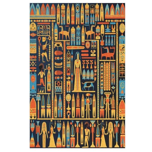 Holzpuzzles 1000 Teile Ägyptisches Muster -Puzzle Für Jungen Und Mädchen, Schwierigkeitsgrad, Lernspiele, Familienspielzeug 78×53cm Holzpuzzles 1000 Teile Ägyptisches Muster -Puzzle Für Jungen Und Mädchen, Schwierigkeitsgrad, Lernspiele, Familienspielzeug 78×53cm von LHXLHXX