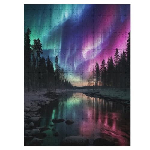 Holzpuzzles 500 Teile Nordlichter Norwegen -Puzzle Für Jungen Und Mädchen, Schwierigkeitsgrad, Lernspiele, Familienspielzeug 55×41cm Holzpuzzles 500 Teile Nordlichter Norwegen -Puzzle Für Jungen Und Mädchen, Schwierigkeitsgrad, Lernspiele, Familienspielzeug 55×41cm von LHXLHXX