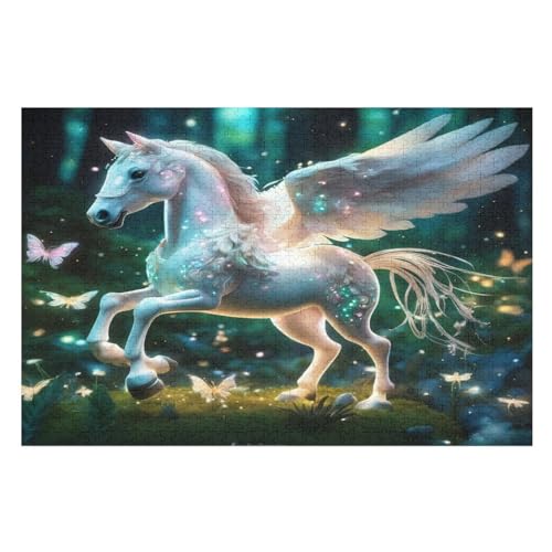 Horse -Puzzle, 1000 Teile,Holzpuzzle Für Erwachsene Kinder, Lustiges Spielzeug, Denkspiel, Bildungsspiel, （75×50cm） von LHXLHXX