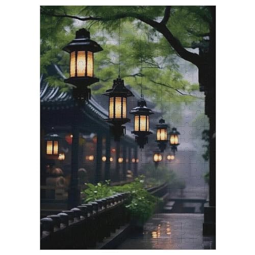 Japan Style 300 Teile Puzzles Für Erwachsene,Holzpuzzle - Verringerter Druck Schwieriges Unmögliche Puzzle Für 12+ Kinder 42×30cm von LHXLHXX