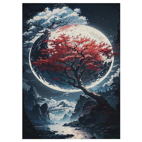 Kirschbaumkunst Japan 300 Teile Puzzles Für Erwachsene,Holzpuzzle - Verringerter Druck Schwieriges Unmögliche Puzzle Für 12+ Kinder 42×30cm Kirschbaumkunst Japan 300 Teile Puzzles Für Erwachsene,Holzpuzzle - Verringerter Druck Schwieriges Unmögliche Puzzle Für 12+ Kinder 42×30cm von LHXLHXX