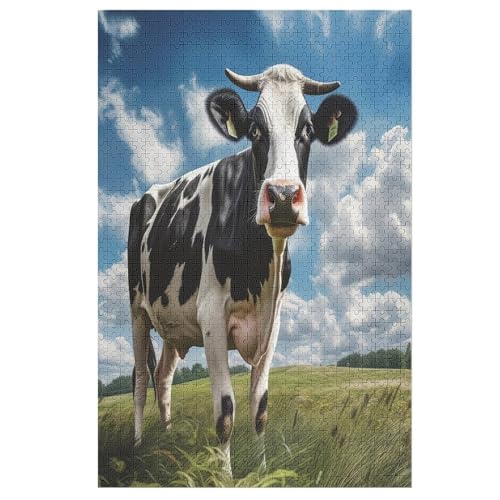Kuh Puzzle 1000 Teile, Holzpuzzle Für Erwachsene Kinder, Impossible Puzzles, Geschicklichkeitsspiel Für Die Ganze Familie 78×53cm Kuh Puzzle 1000 Teile, Holzpuzzle Für Erwachsene Kinder, Impossible Puzzles, Geschicklichkeitsspiel Für Die Ganze Familie 78×53cm von LHXLHXX