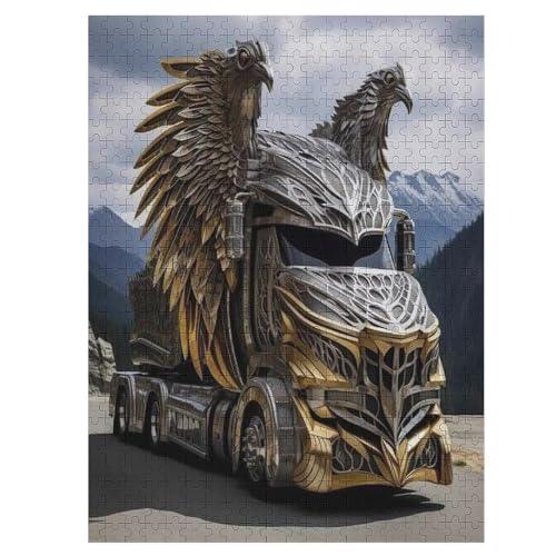 LKW 500 Teile Puzzle Für Erwachsene, Herausforderung Puzzles - Verringerter Druck Schwieriges Holzpuzzle Für Kinder 12+ 55×41cm LKW 500 Teile Puzzle Für Erwachsene, Herausforderung Puzzles - Verringerter Druck Schwieriges Holzpuzzle Für Kinder 12+ 55×41cm von LHXLHXX