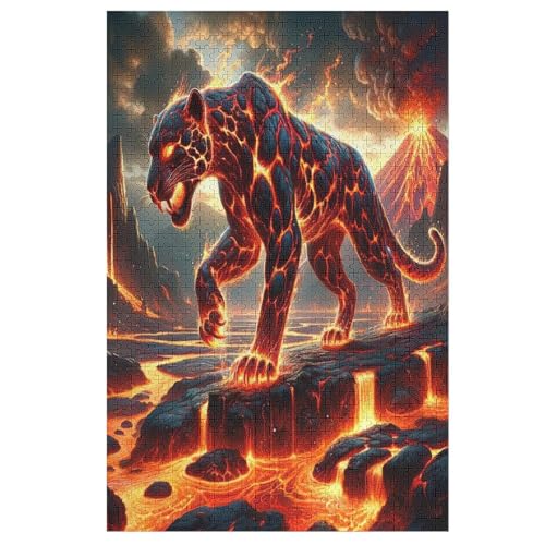 Leopard Holzpuzzle 1000 Teile, Knobelspiele Für Erwachsene, Teenager, Puzzles Unmögliche - Kinder Puzzle Zimmer Deko 78×53cm Leopard Holzpuzzle 1000 Teile, Knobelspiele Für Erwachsene, Teenager, Puzzles Unmögliche - Kinder Puzzle Zimmer Deko 78×53cm von LHXLHXX