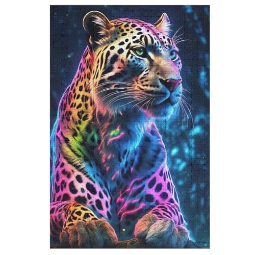 Leopard -Puzzle, 1000 Teile,Holzpuzzle Für Erwachsene Kinder, Lustiges Spielzeug, Denkspiel, Bildungsspiel, 78×53cm Leopard -Puzzle, 1000 Teile,Holzpuzzle Für Erwachsene Kinder, Lustiges Spielzeug, Denkspiel, Bildungsspiel, 78×53cm von LHXLHXX