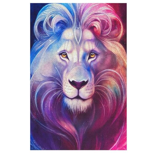 Löwe -Puzzle, 1000 Teile,Holzpuzzle Für Erwachsene Kinder, Lustiges Spielzeug, Denkspiel, Bildungsspiel, 78×53cm Löwe -Puzzle, 1000 Teile,Holzpuzzle Für Erwachsene Kinder, Lustiges Spielzeug, Denkspiel, Bildungsspiel, 78×53cm von LHXLHXX