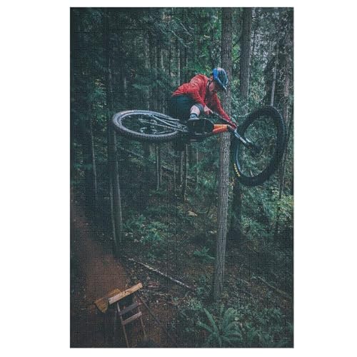MountainFahrrad -Puzzle, 1000 Teile,Holzpuzzle Für Erwachsene Kinder, Lustiges Spielzeug, Denkspiel, Bildungsspiel, 78×53cm MountainFahrrad -Puzzle, 1000 Teile,Holzpuzzle Für Erwachsene Kinder, Lustiges Spielzeug, Denkspiel, Bildungsspiel, 78×53cm von LHXLHXX