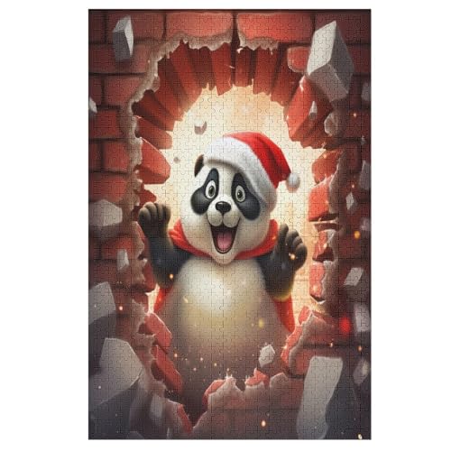 Panda 1000 Teile Puzzles Für Erwachsene, Impossible Puzzle, Geschicklichkeitsspiel Für Die Ganze Familie, Kinder Holzpuzzle 78×53cm Panda 1000 Teile Puzzles Für Erwachsene, Impossible Puzzle, Geschicklichkeitsspiel Für Die Ganze Familie, Kinder Holzpuzzle 78×53cm von LHXLHXX