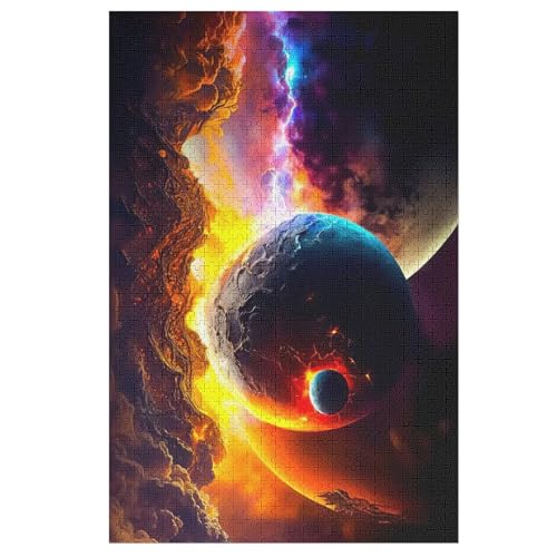 Planet Sternenhimmel -Puzzle, 1000 Teile,Holzpuzzle Für Erwachsene Kinder, Lustiges Spielzeug, Denkspiel, Bildungsspiel, 78×53cm Planet Sternenhimmel -Puzzle, 1000 Teile,Holzpuzzle Für Erwachsene Kinder, Lustiges Spielzeug, Denkspiel, Bildungsspiel, 78×53cm von LHXLHXX